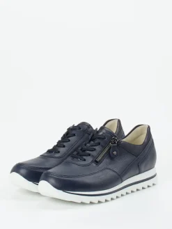 Damen Waldläufer – Komfort-Sneaker aus Kalbleder Dunkel