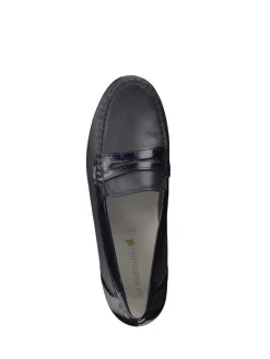 Damen Waldläufer – Loafer aus Kalbleder in Dunkel