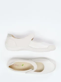 – Mary Jane aus Stretchleder in Cremeweiß*Waldläufer Online