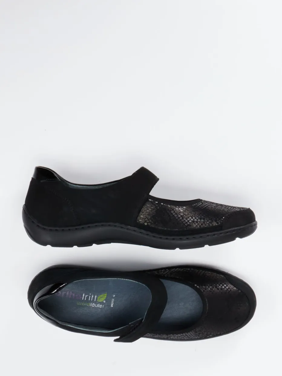 – Mary Jane aus Stretch mit Veloursleder*Waldläufer Hot