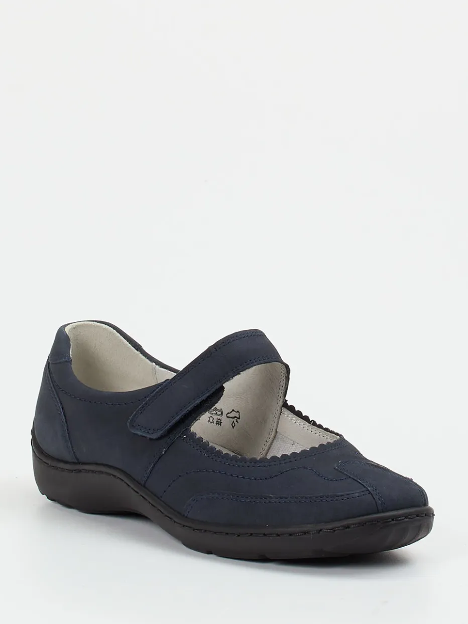 Damen Waldläufer – Mary Janes aus Nubukleder Dunkel