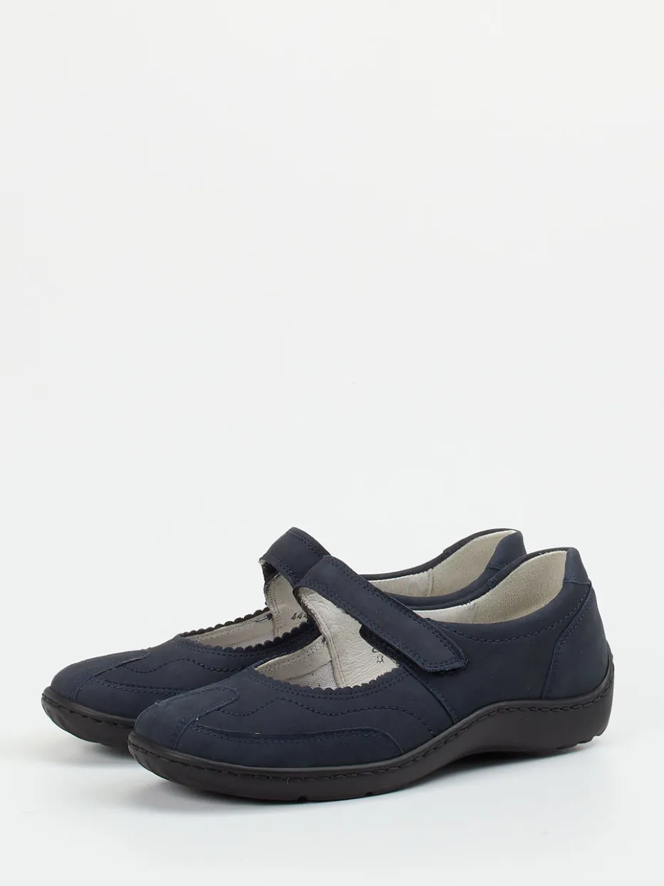 Damen Waldläufer – Mary Janes aus Nubukleder Dunkel