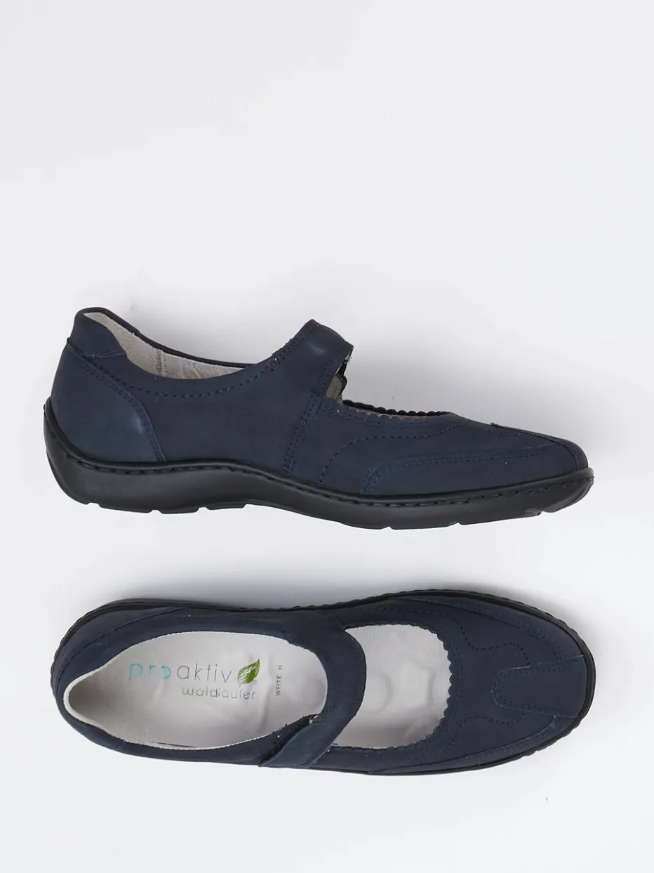 Damen Waldläufer – Mary Janes aus Nubukleder Dunkel