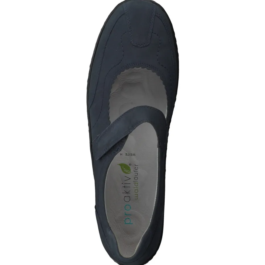 Damen Waldläufer – Mary Janes aus Nubukleder Dunkel