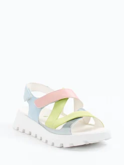 – Plateau-Sandale aus Nubukleder pastellfarben*Waldläufer Clearance