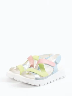 – Plateau-Sandale aus Nubukleder pastellfarben*Waldläufer Clearance