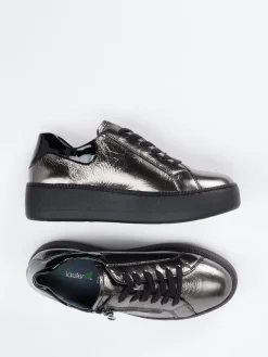 – Plateau-Sneaker aus Metallicleder*Waldläufer Discount