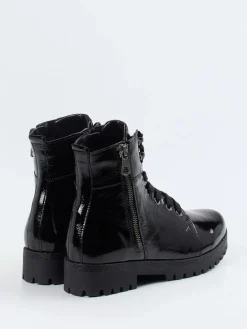 Damen Waldläufer – Schnürboots aus Lackleder