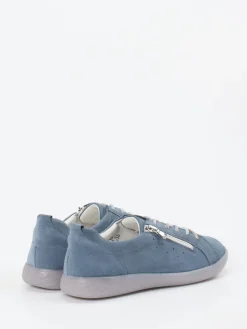 Damen Waldläufer – Schnürschuh aus Veloursleder tauben