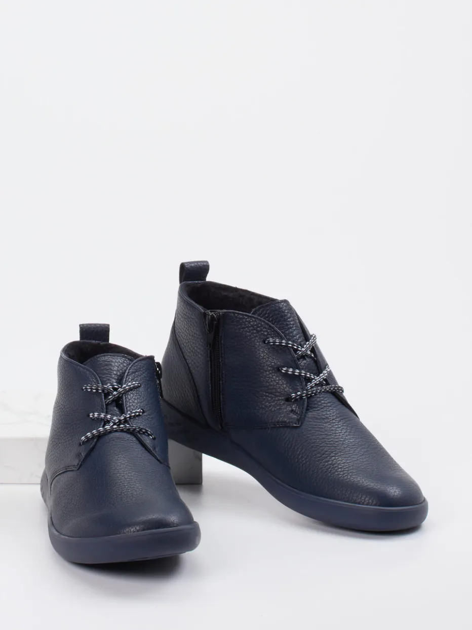 – Schnürstiefelette aus Kalbleder Dunkel*Waldläufer Outlet