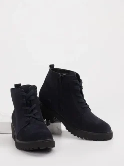 – Schnürstiefeletten aus Veloursleder*Waldläufer Sale