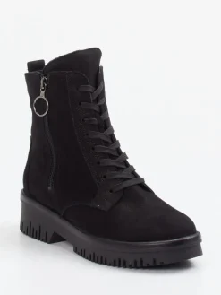 Damen Waldläufer – Schnürstiefelette aus Nubukleder