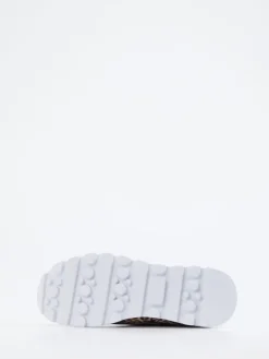 Damen Waldläufer – Sneaker aus geprägtem Leder in Beige