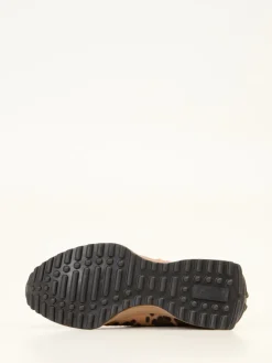 Damen Waldläufer – Sneaker aus Veloursleder mit Leoprint