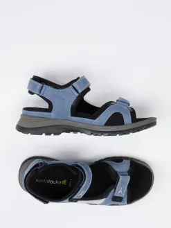 Damen Waldläufer – Trekkingsandale aus Nubukleder jeans