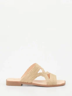 Damen Werner – Pantolette aus Jute in Naturfaser-Optik