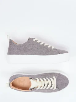 Damen Werner – Sneaker aus Textil in Anthrazitgrau