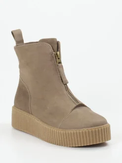 – Stiefelette aus Nubukleder in Taupe*Werner