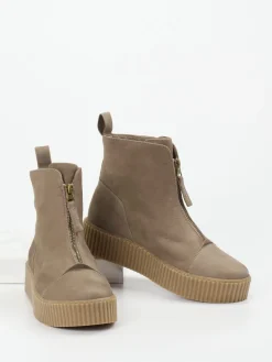 – Stiefelette aus Nubukleder in Taupe*Werner