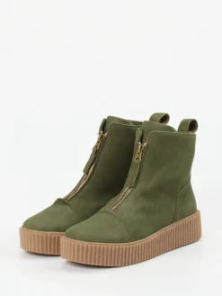 – Stiefeletten aus Nubukleder Oliv*Werner Hot