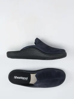 – Hausschuh aus Veloursleder Dunkel*Westland Sale