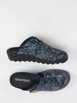 – Hausschuh-Clog aus Textil in Dunkel*Westland Best