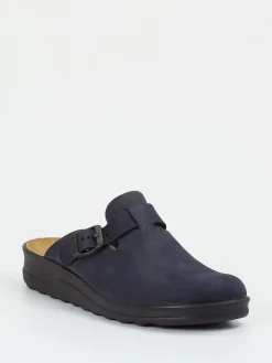 Herren Westland – Hausschuh-Clog aus Nubukleder Dunkel