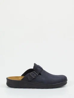 Herren Westland – Hausschuh-Clog aus Nubukleder Dunkel