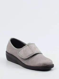 Damen Westland – Klettslipper aus Textil mit floralem Muster