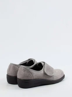 Damen Westland – Klettslipper aus Textil mit floralem Muster