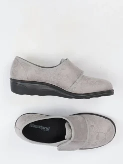 Damen Westland – Klettslipper aus Textil mit floralem Muster