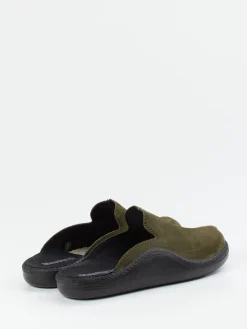 Herren Westland – Pantolette aus Veloursleder Oliv