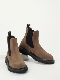 – Chelsea Boots aus Veloursleder taupe*Woolrich Sale