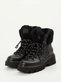 Damen Woolrich – Schnürboots aus Kalbleder
