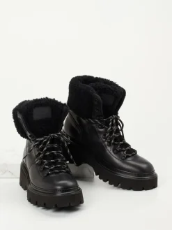 Damen Woolrich – Schnürboots aus Kalbleder