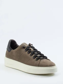 Herren Woolrich – Sneaker aus Nubukleder in Taupe