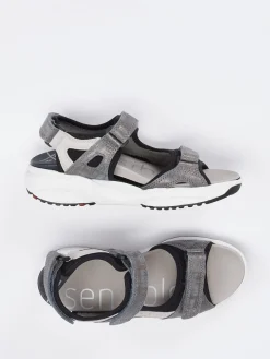 Damen XSENSIBLE – Trekkingsandale aus Stretch und Veloursleder