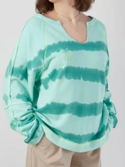 – Sweatshirt aus Baumwolle im Tie-Dye-Look*Yippie Hippie Online